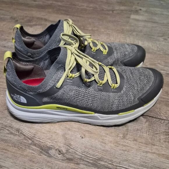 The North Face Vectiv Escape Running Shoe Zinc Grey Sulpher Spring Green Mens 10 - Picture 2 of 7